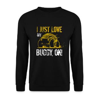 Geländewagen Buggy Off-Road - Unisex Pullover - Schwarz - Vorne - Alina (178cm) & Michal (187cm)