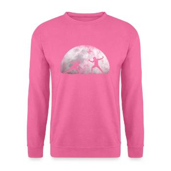 Mond Fechten Fechtsport Duell - Unisex Pullover - Pink - Vorne