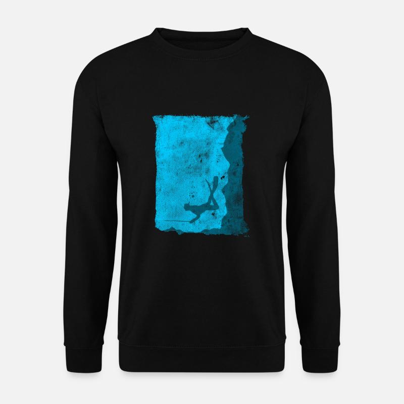 Taucher Speer Speerfischen Harpune - Unisex Pullover - Schwarz