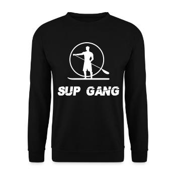 SUP Stand Up Paddle SUP GANG paddling disant - Sweat-shirt Unisexe - noir - Devant - Alina (178cm) & Michal (187cm)