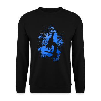 microscope - Unisex Sweatshirt - black - Front - Alina (178cm) & Michal (187cm)