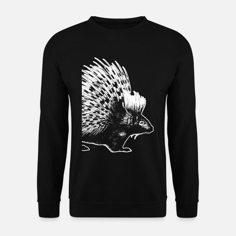 Stachelig Stachelschwein - Unisex Pullover - Schwarz
