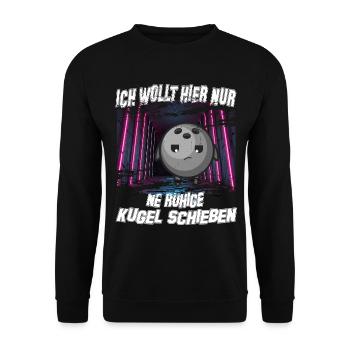 bowling legend balls x split bowl strike spare pin - Unisex Sweatshirt - black - Front - Alina (178cm) & Michal (187cm)