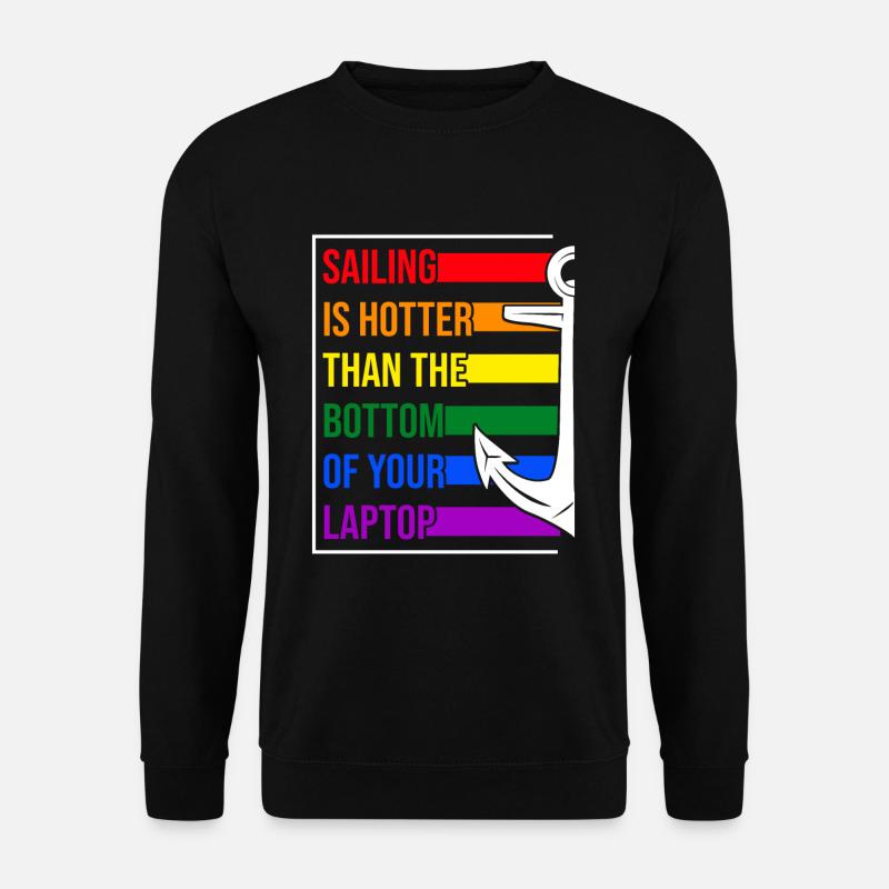 Sailing Anchor LGBT - Unisex Sweatshirt - black