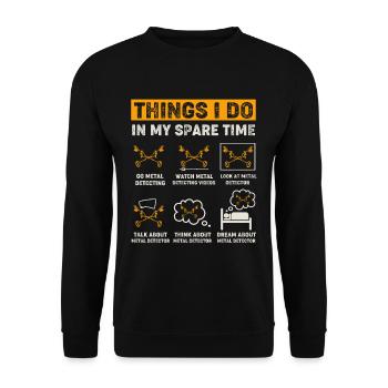 Sondeln Sondler - Sweat-shirt Unisexe - noir - Devant - Alina (178cm) & Michal (187cm)