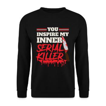 Cinéma Films d’horreur Serial Killer Film d’horreur - Sweat-shirt Unisexe - noir - Devant - Alina (178cm) & Michal (187cm)
