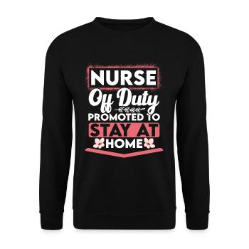Unité de soins intensifs de retraite infirmière - Sweat-shirt Unisexe - noir - Devant - Alina (178cm) & Michal (187cm)