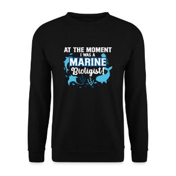 Marine biologist - Unisex Sweatshirt - black - Front - Alina (178cm) & Michal (187cm)