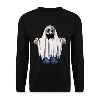 Kids Ghost Costume - Unisex Sweatshirt - black - Front - Alina (178cm) & Michal (187cm)