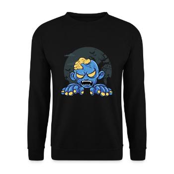 Zombie - Unisex Sweatshirt - black - Front - Alina (178cm) & Michal (187cm)