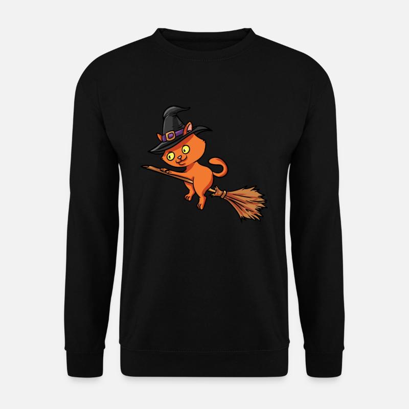 Hexe Katze - Unisex Pullover - Schwarz