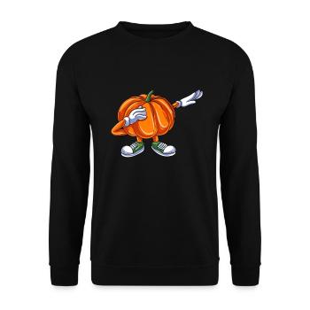 Pumpkin - Unisex Sweatshirt - black - Front - Alina (178cm) & Michal (187cm)