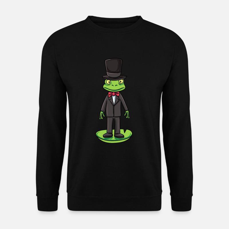 Frosch Bräutigam - Unisex Pullover - Schwarz