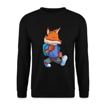 Fuchs Rentrée des classes - Sweat-shirt Unisexe - noir - Devant - Alina (178cm) & Michal (187cm)