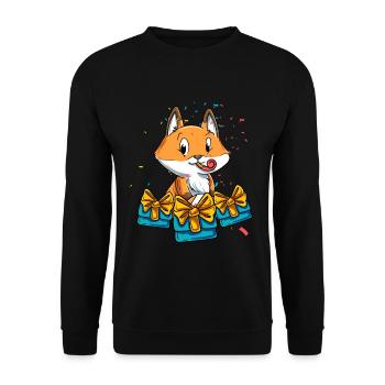 Anniversaire Fuchs - Sweat-shirt Unisexe - noir - Devant - Alina (178cm) & Michal (187cm)
