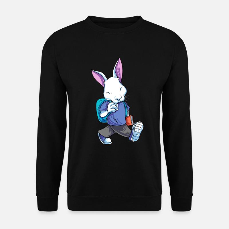 Rabbit Back to School - Unisex Sweatshirt - black