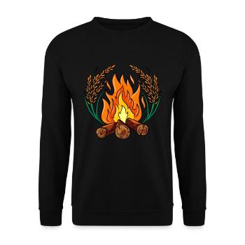 Feu de camp - Sweat-shirt Unisexe - noir - Devant - Alina (178cm) & Michal (187cm)