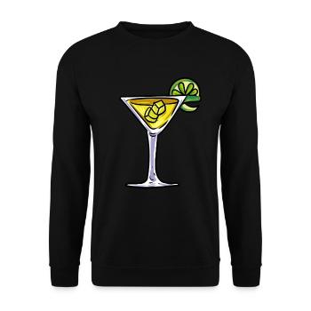 Verre à cocktail - Sweat-shirt Unisexe - noir - Devant - Alina (178cm) & Michal (187cm)