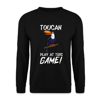 Toucan Bird - Unisex Sweatshirt - black - Front - Alina (178cm) & Michal (187cm)