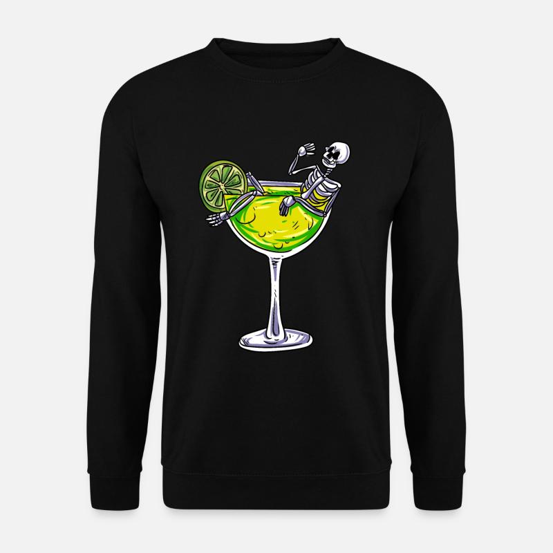 Skeleton Cocktail - Unisex Sweatshirt - black
