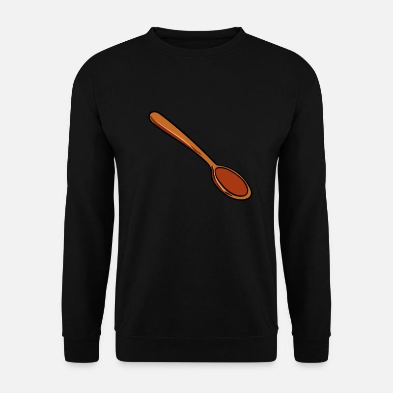 Holzlöffel - Unisex Pullover - Schwarz