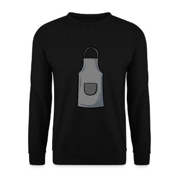 Tablier - Sweat-shirt Unisexe - noir - Devant - Alina (178cm) & Michal (187cm)