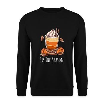 Coffee Mug Autumn - Unisex Sweatshirt - black - Front - Alina (178cm) & Michal (187cm)