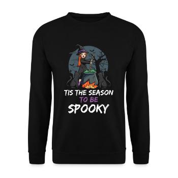 Witch - Unisex Sweatshirt - black - Front - Alina (178cm) & Michal (187cm)