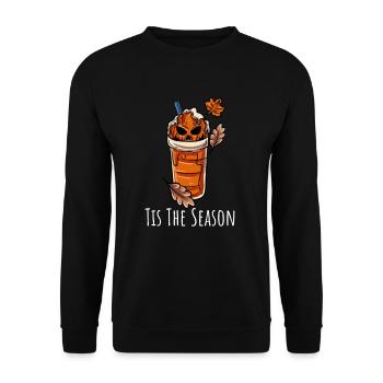Halloween Autumn - Unisex Sweatshirt - black - Front - Alina (178cm) & Michal (187cm)