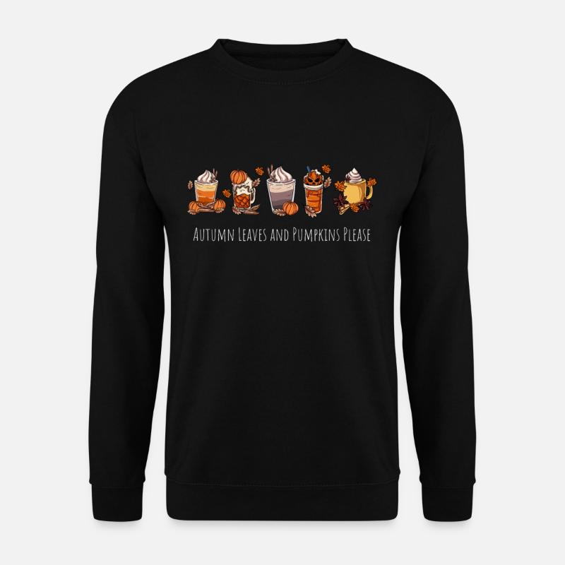 Pumpkin Coffee Mug - Unisex Sweatshirt - black