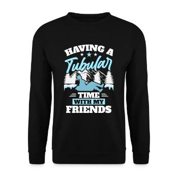 Snowtubing Sports d’hiver - Sweat-shirt Unisexe - noir - Devant - Alina (178cm) & Michal (187cm)