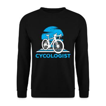 Rennrad Fahrrad Psychologie Radfahrer Radfahrer - Unisex Pullover - Schwarz - Vorne - Alina (178cm) & Michal (187cm)
