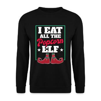 Movie Lovers Cinema Film Projector Movie Lovers - Unisex Sweatshirt - black - Front - Alina (178cm) & Michal (187cm)