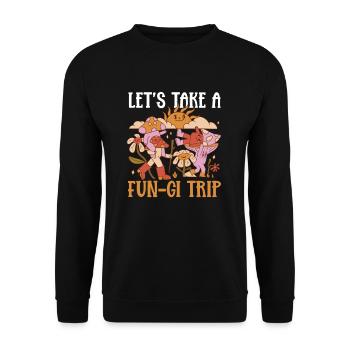 Collecting morels fungal mycologist - Unisex Sweatshirt - black - Front - Alina (178cm) & Michal (187cm)