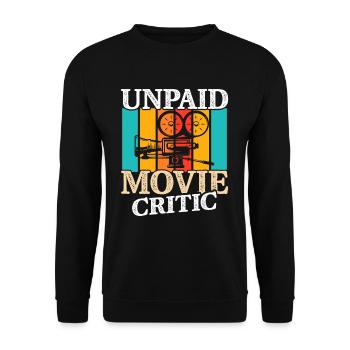 Film Critic Filmmaker Cinematographer - Unisex Sweatshirt - black - Front - Alina (178cm) & Michal (187cm)