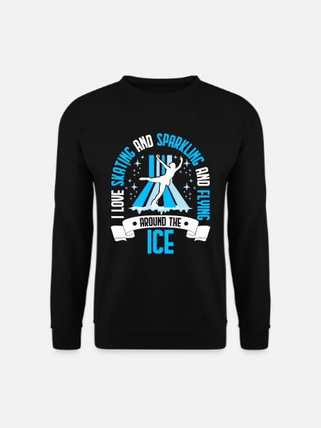 Ice skating Ice skaters - Unisex Sweatshirt - black