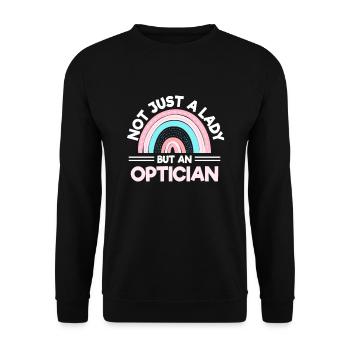 Augenarzt Optometrist - Unisex Pullover - Schwarz - Vorne - Alina (178cm) & Michal (187cm)