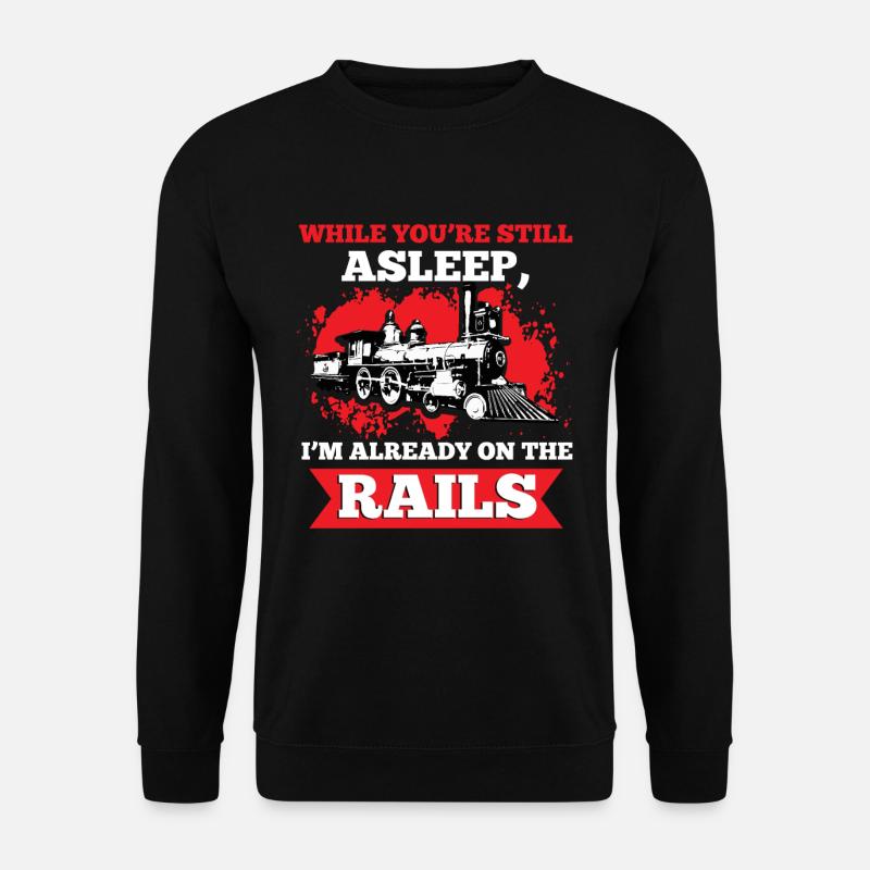 Eisenbahn Trainspotting Eisenbahningenieur - Unisex Pullover - Schwarz