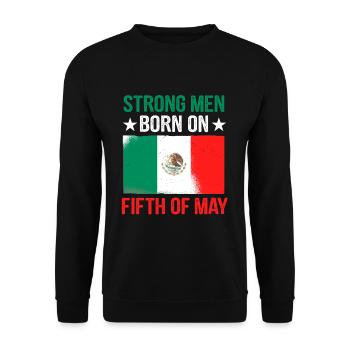de Mayo 5. Mai Geburtstag Mexiko Patriotisch Mexik - Unisex Pullover - Schwarz - Vorne - Alina (178cm) & Michal (187cm)