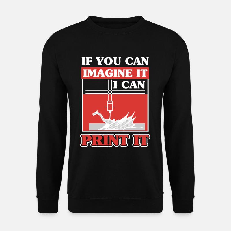Imprimante d’impression numérique 3D Scan - Sweat-shirt Unisexe - noir