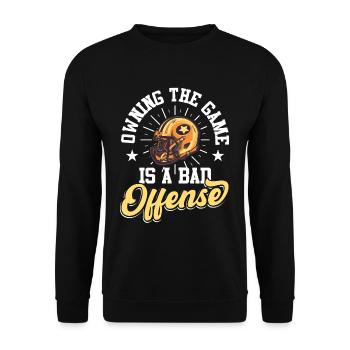 Casque de football - Sweat-shirt Unisexe - noir - Devant - Alina (178cm) & Michal (187cm)