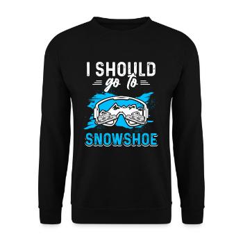 Amateurs de raquettes Randonneurs sur neige Neige - Sweat-shirt Unisexe - noir - Devant - Alina (178cm) & Michal (187cm)
