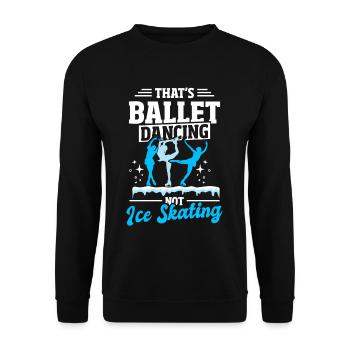 Figure Skating Ice Skating - Unisex Sweatshirt - black - Front - Alina (178cm) & Michal (187cm)