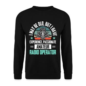 Amateur Spektrum Hobbyist Radio Analyzer - Unisex Pullover - Schwarz - Vorne - Alina (178cm) & Michal (187cm)