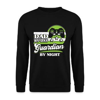 Vater bei Tag Gamer - Unisex Pullover - Schwarz - Vorne - Alina (178cm) & Michal (187cm)