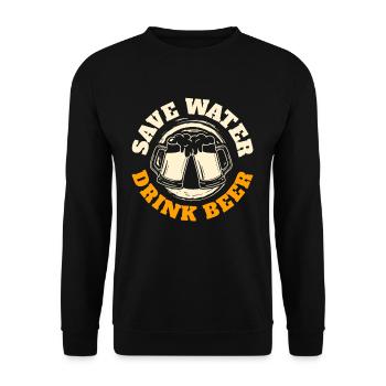Brasseur de bière - Sweat-shirt Unisexe - noir - Devant - Alina (178cm) & Michal (187cm)