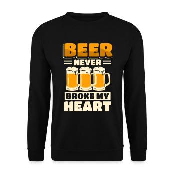 Brasserie Beer Drinker - Sweat-shirt Unisexe - noir - Devant - Alina (178cm) & Michal (187cm)