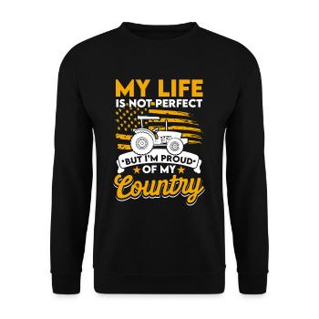 Musique country Sud-Ouest - Sweat-shirt Unisexe - noir - Devant - Alina (178cm) & Michal (187cm)