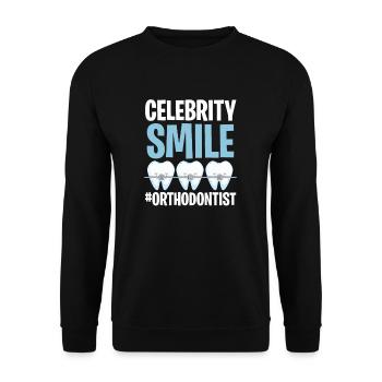 Orthodontist - Unisex Sweatshirt - black - Front - Alina (178cm) & Michal (187cm)