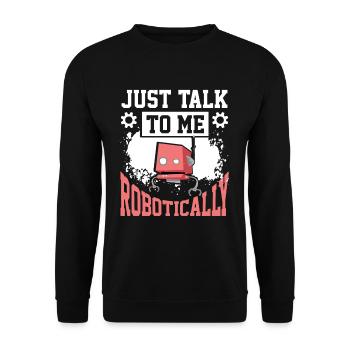 Ingénieur robot robotique - Sweat-shirt Unisexe - noir - Devant - Alina (178cm) & Michal (187cm)